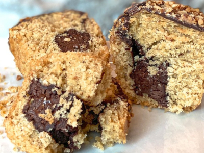 Cake chocolat & noisettes à l'huile d'olive